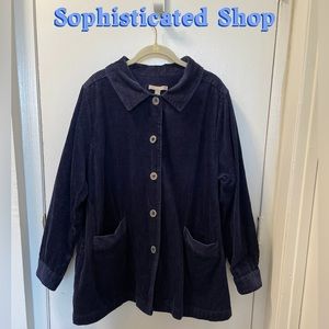 🎀Woman Within Pleat-Back Corduroy Jacket🎀